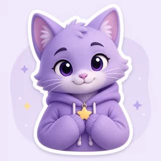 RealHz purple mascot listening to subs audio